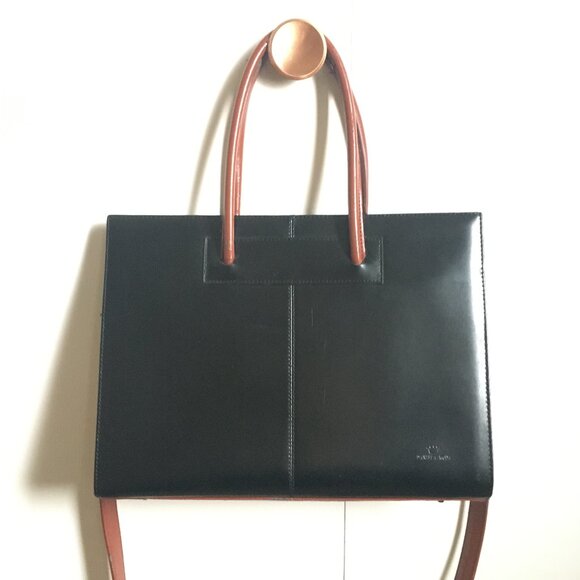 Daniela Moda Black and Roan Sleek Envelope Shoulder Bag - Picture 1 of 15